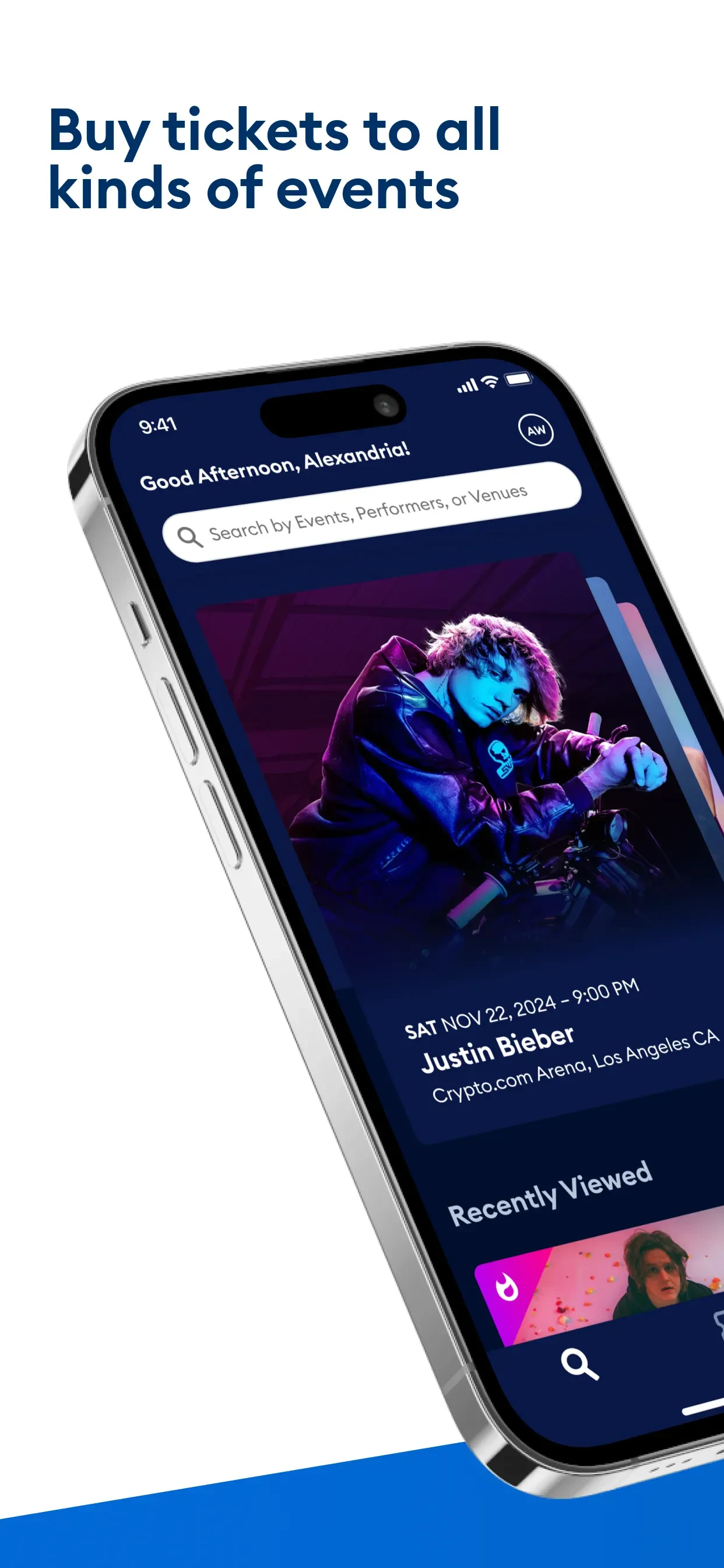 AXS Tickets app store screenshot 1 — Unknown (iOS)