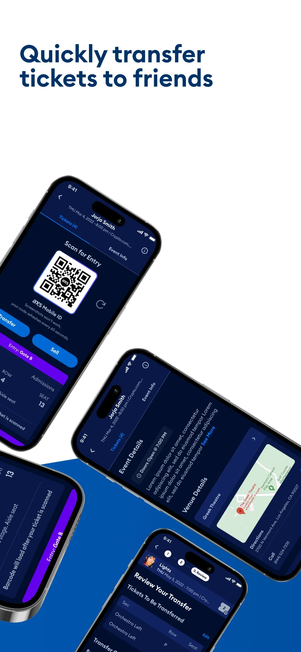 AXS Tickets app store screenshot 4 — Unknown (iOS)