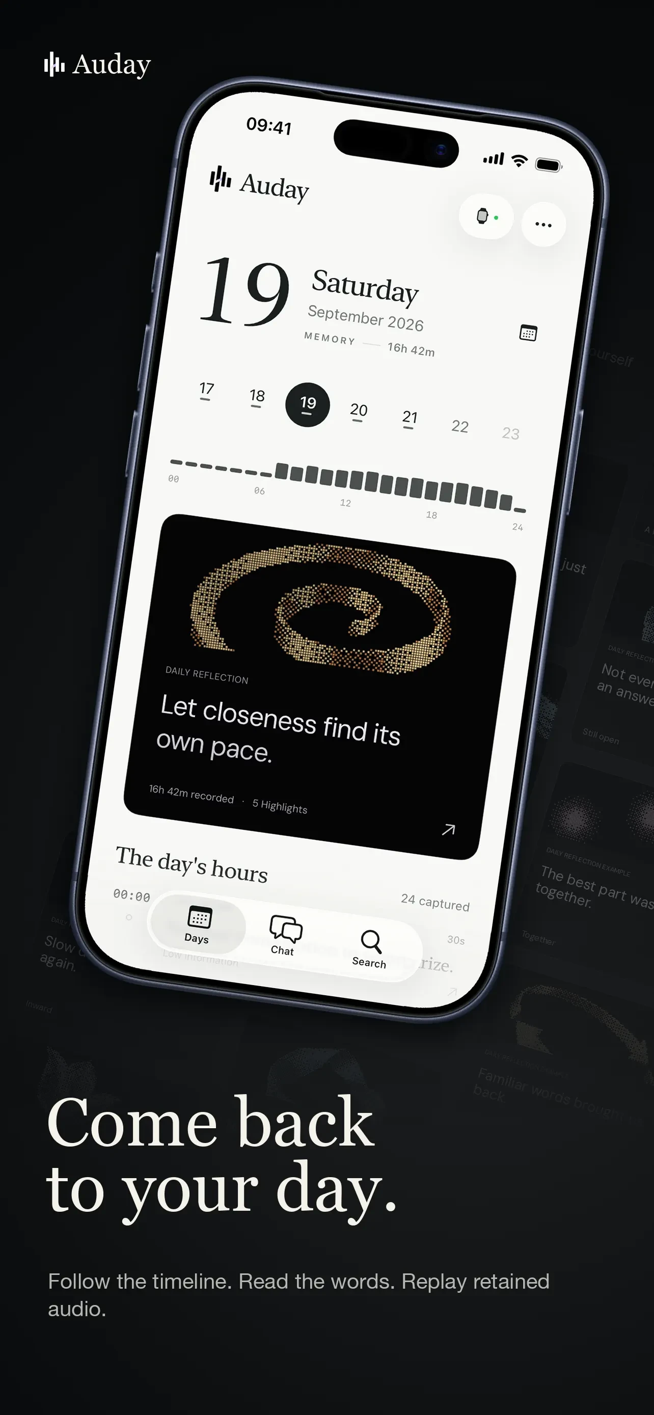 Auday - All-Day Watch Recorder app store screenshot 4 — Unknown (iOS)