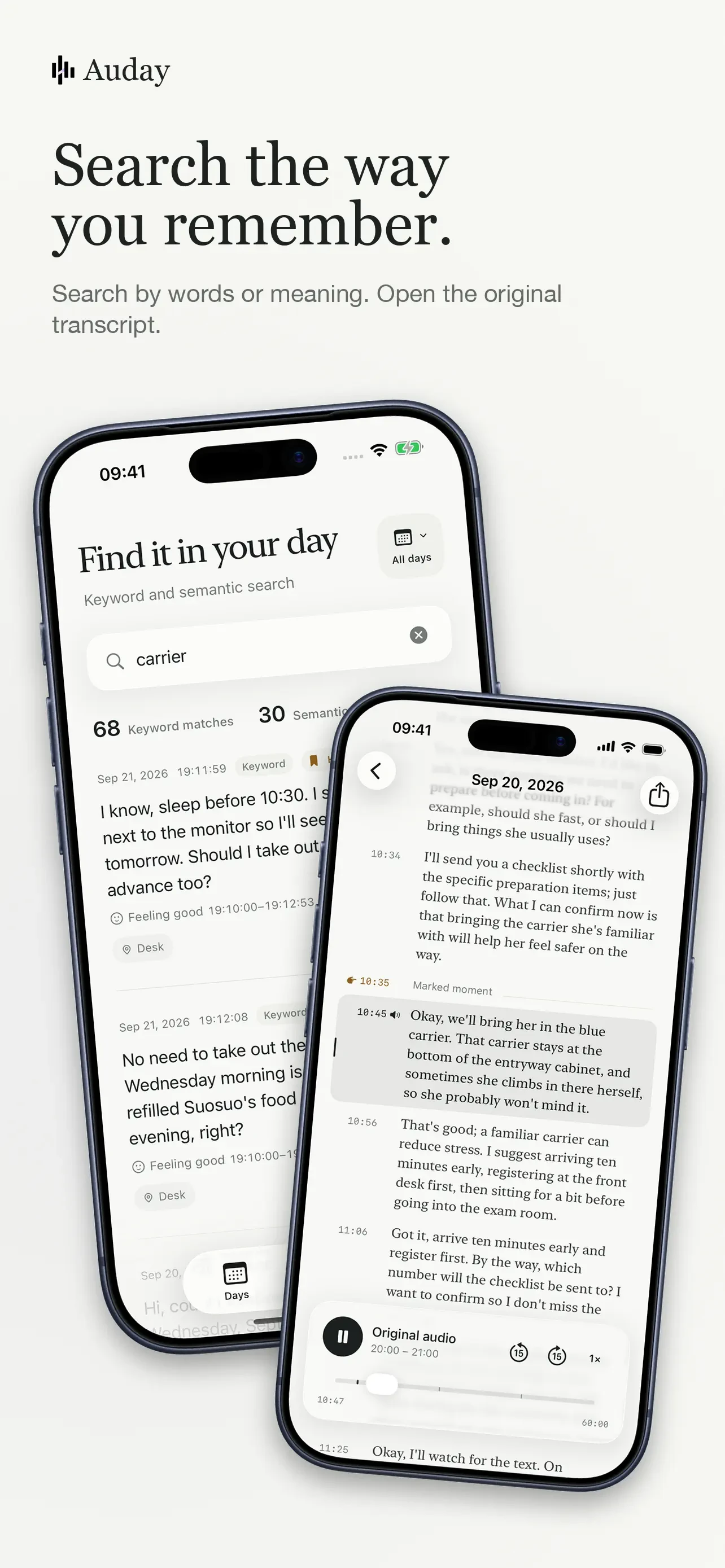 Auday - All-Day Watch Recorder app store screenshot 9 — Unknown (iOS)