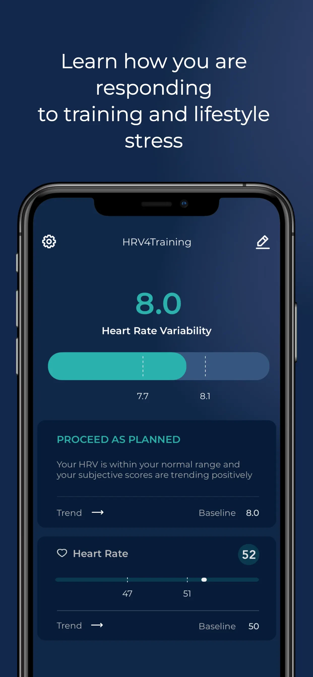 HRV4Training app store screenshot 2 — Unknown (iOS)