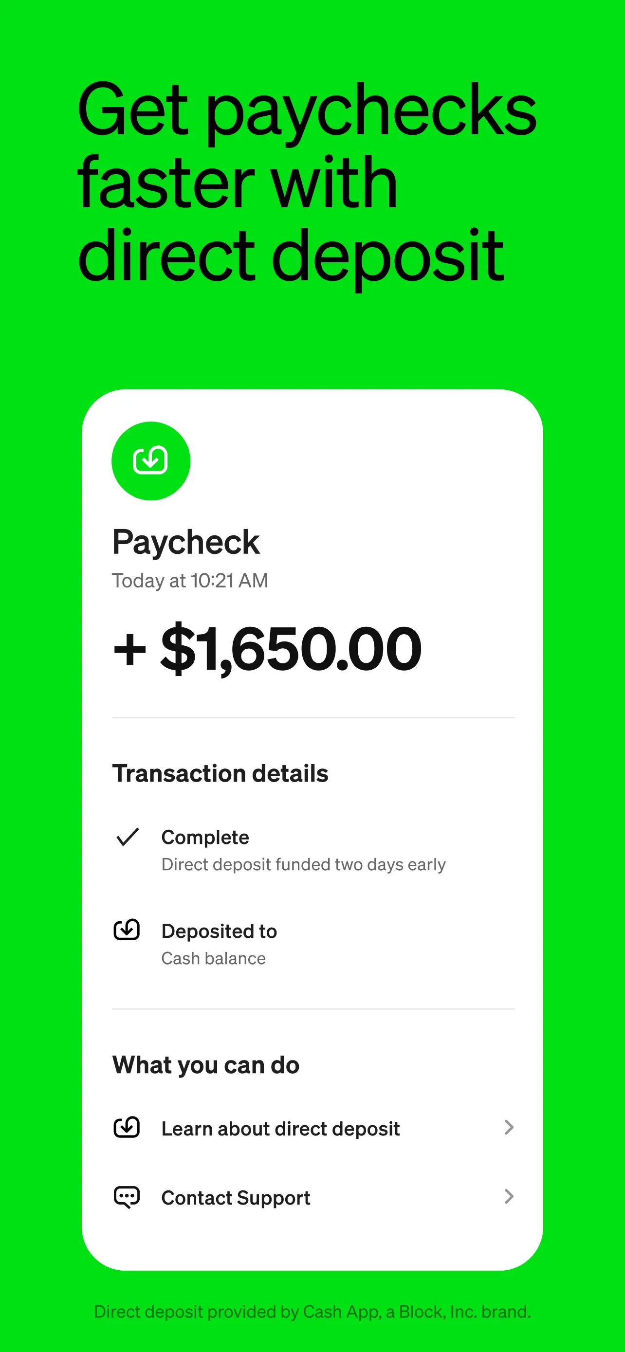 Cash App app store screenshot 5 — Finance (iOS)