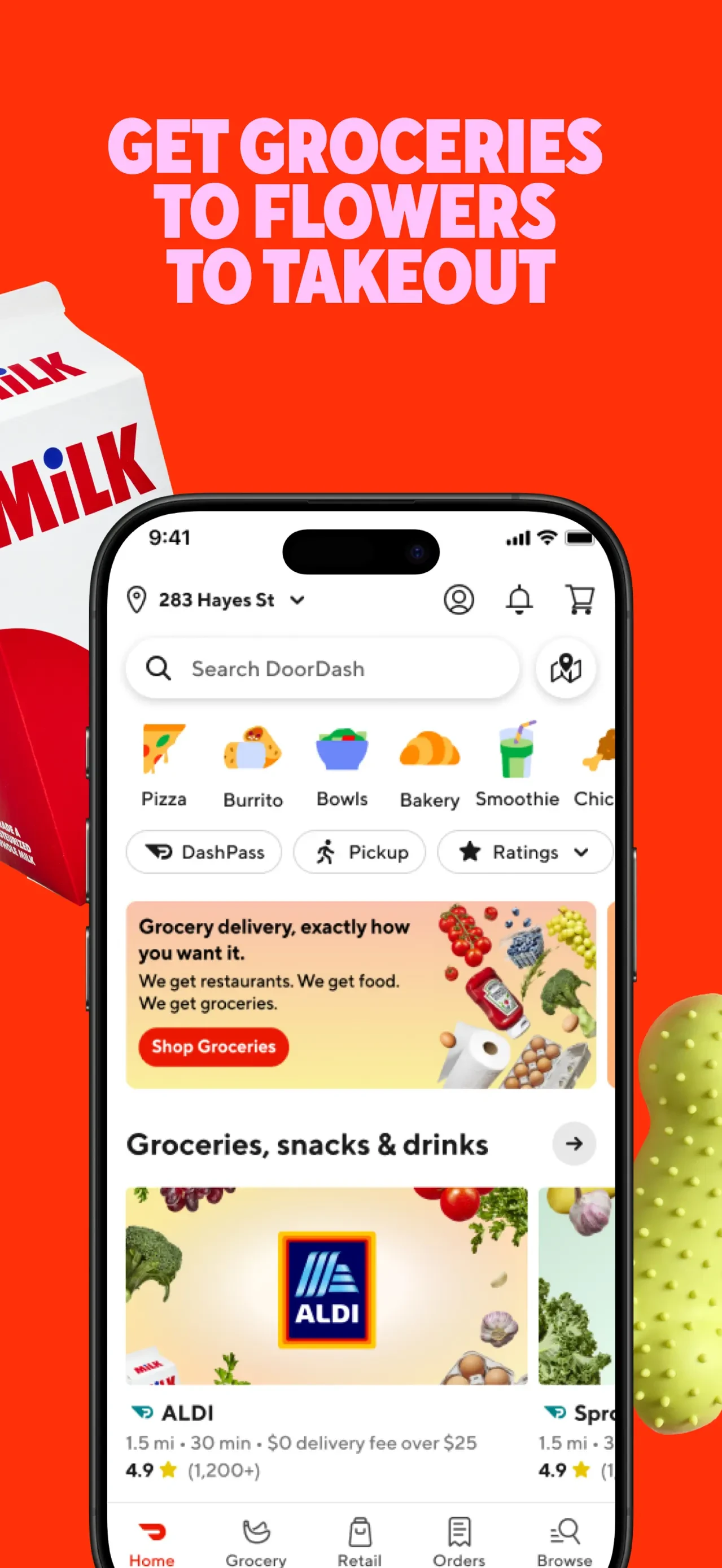 DoorDash: Food, Grocery, More app store screenshot 2 — Food & Drink (iOS)