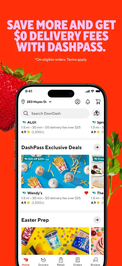 DoorDash: Food, Grocery, More app store screenshot 4 — Food & Drink (iOS)