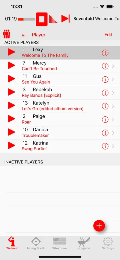 Walkout Song DJ app store screenshot 1 — Music (iOS)