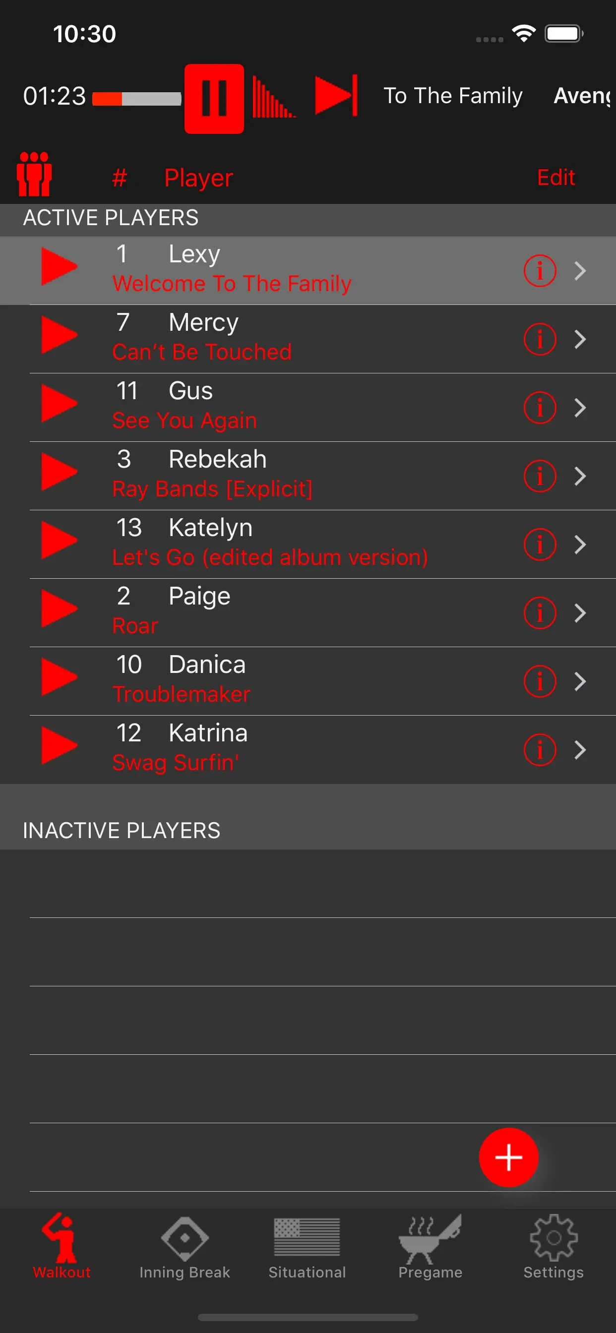 Walkout Song DJ app store screenshot 2 — Music (iOS)