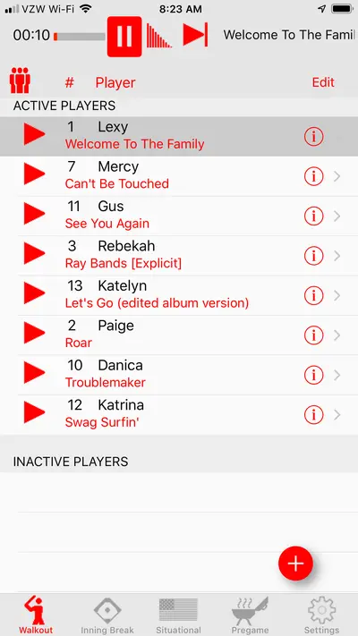 Walkout Song DJ app store screenshot 1 — Music (iOS)