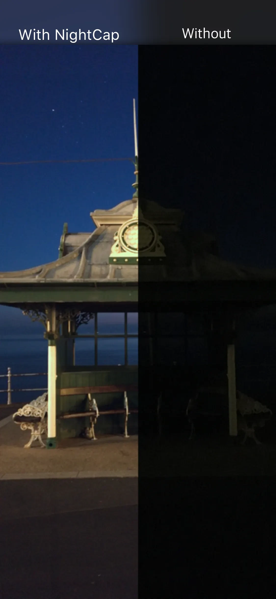 NightCap Camera app store screenshot 5 — Photo & Video (iOS)