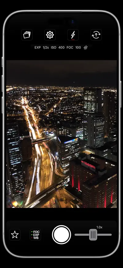 NightCap Camera: Long Exposure app store screenshot 1 — Photo & Video (iOS)