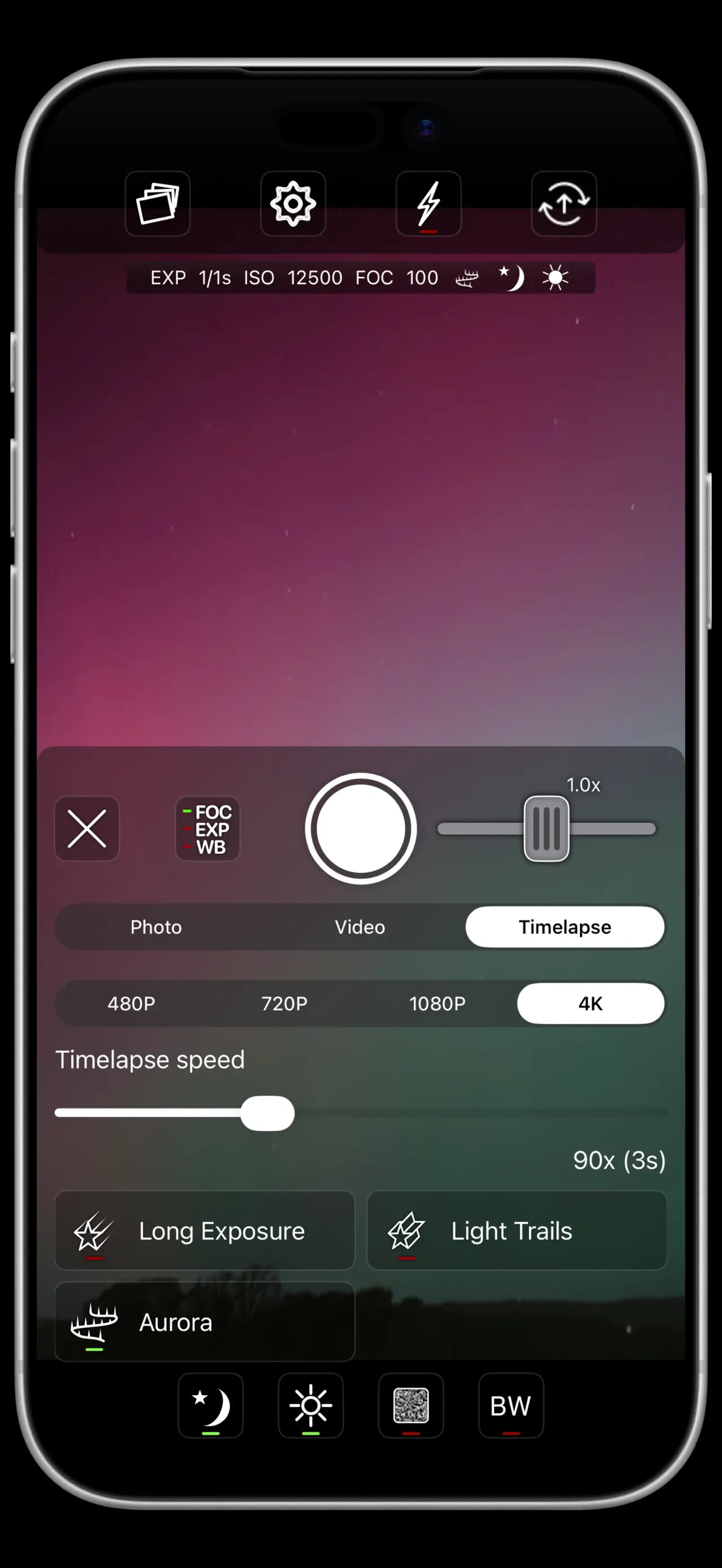 NightCap Camera: Long Exposure app store screenshot 4 — Photo & Video (iOS)