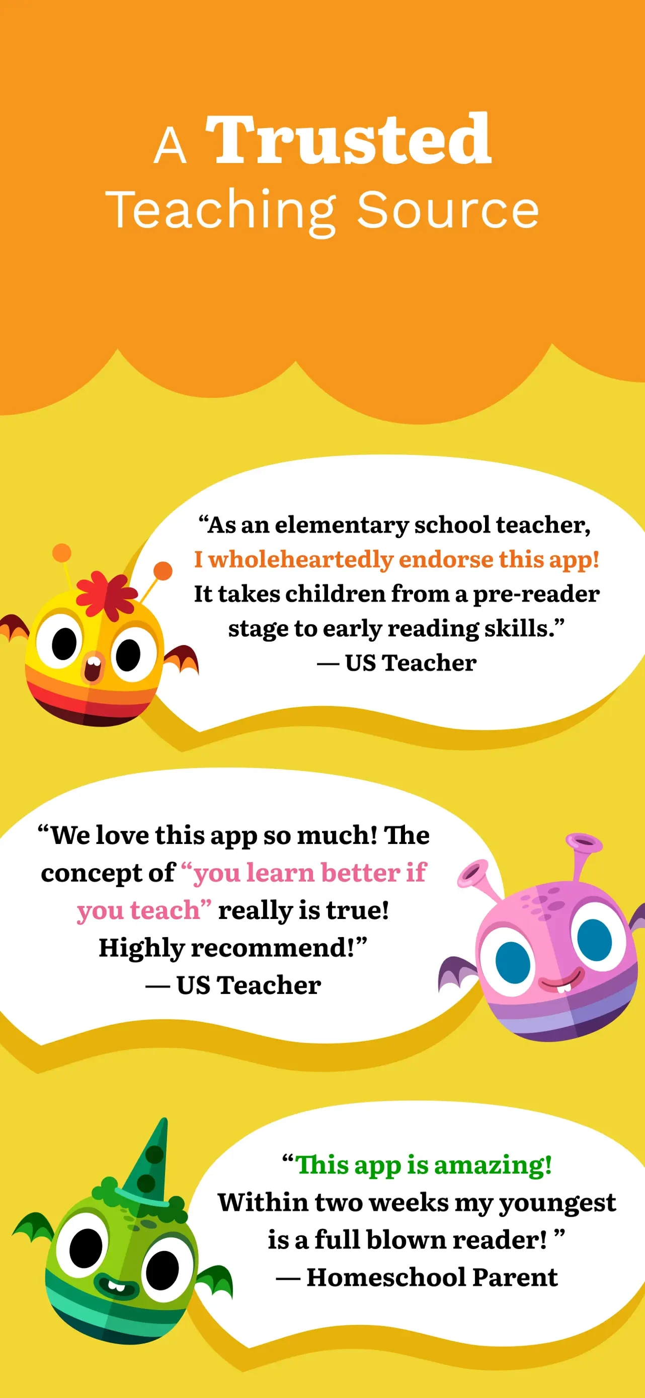 Teach Your Monster to Read app store screenshot 2 — Education (iOS)