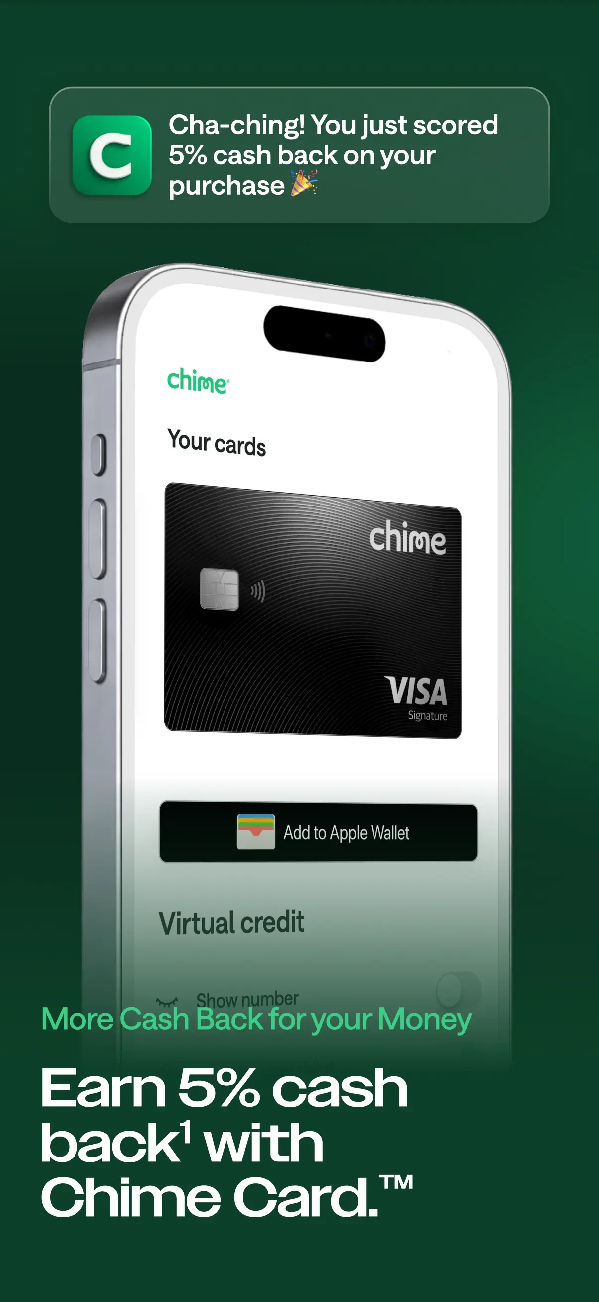 Chime® – Mobile Banking app store screenshot 2 — Finance (iOS)