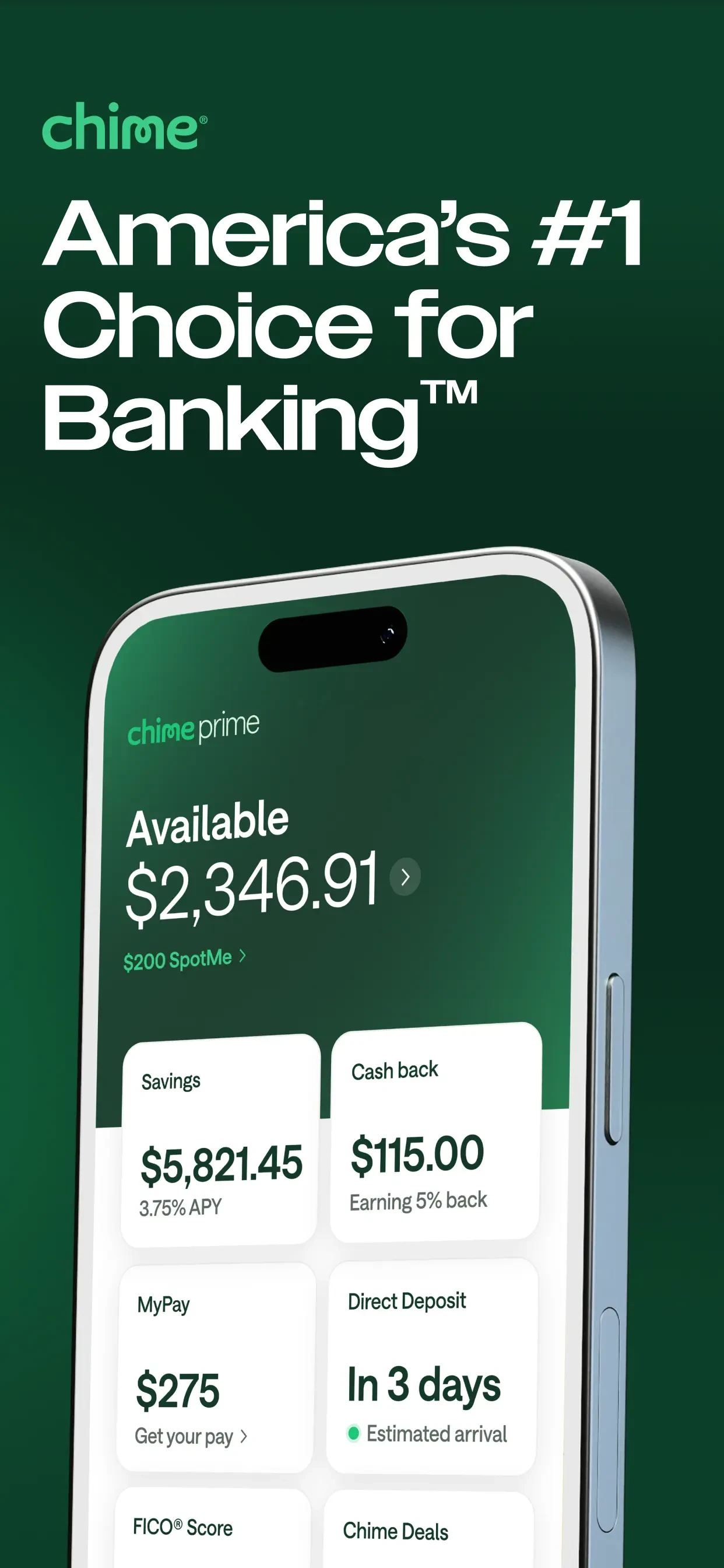 Chime® – Mobile Banking app store screenshot 7 — Finance (iOS)
