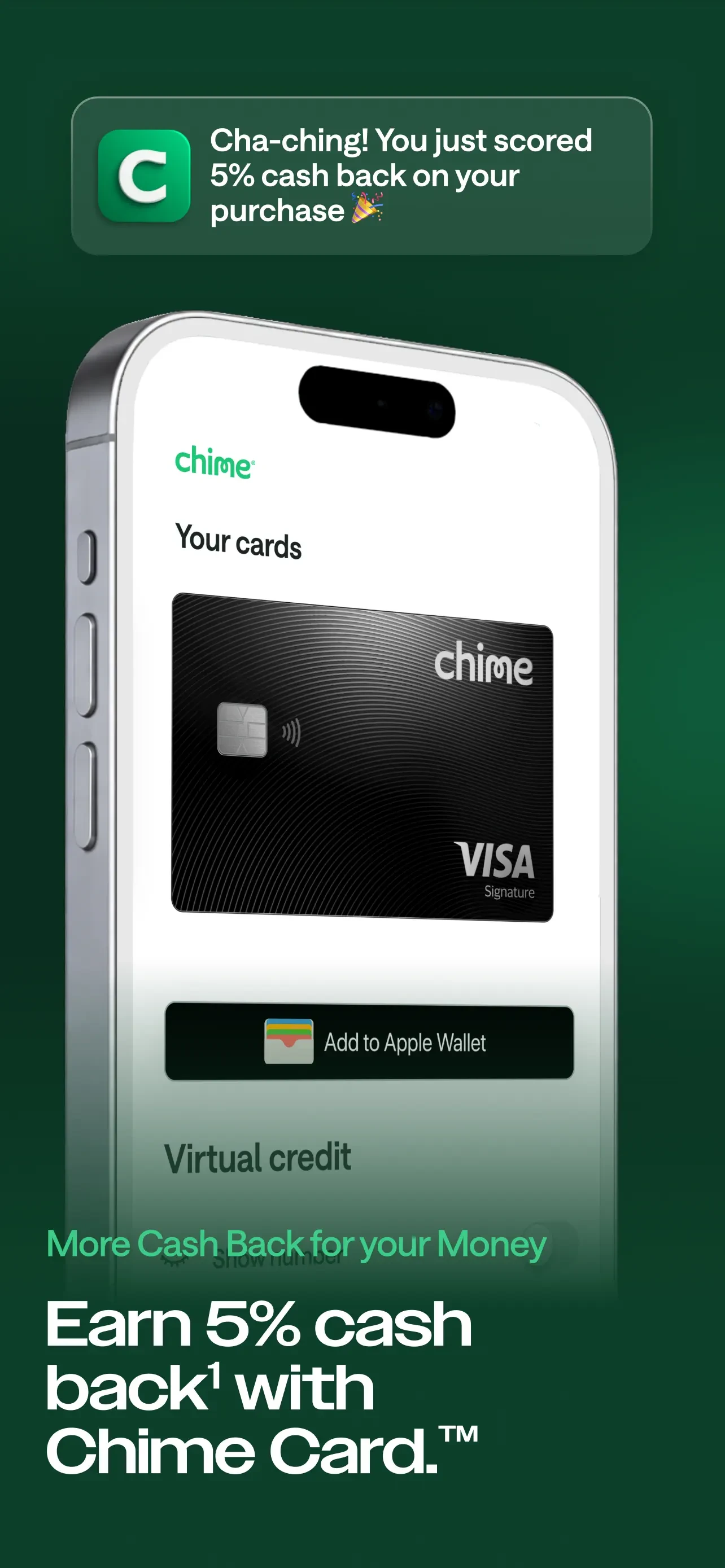 Chime® – Mobile Banking app store screenshot 2 — Finance (iOS)