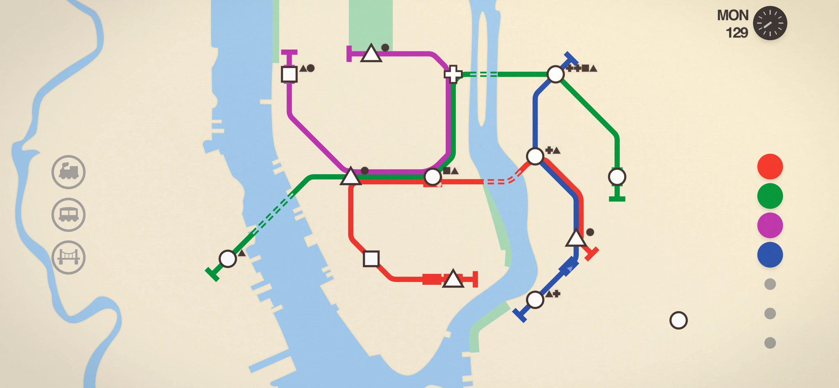 Mini Metro app store screenshot 1 — Games (iOS)