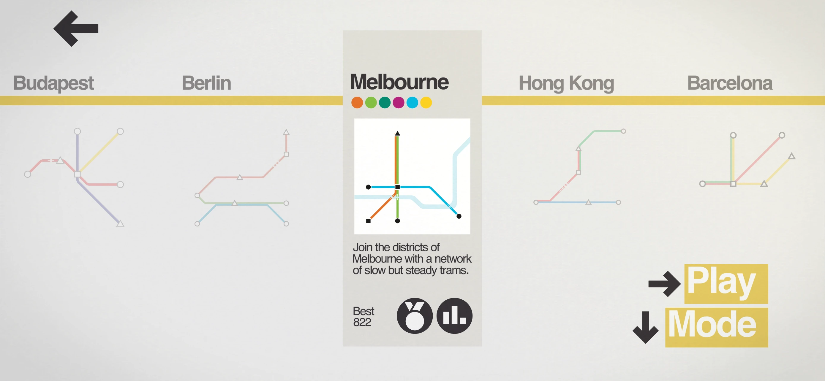 Mini Metro app store screenshot 3 — Games (iOS)