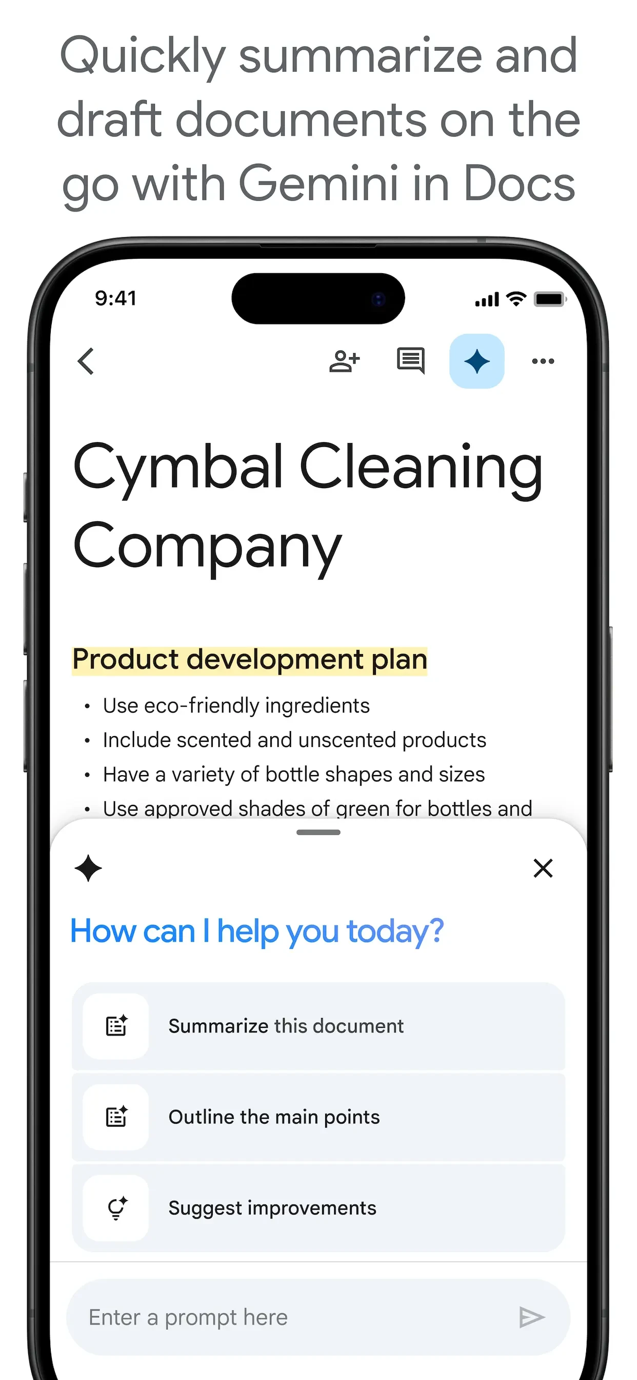 Google Docs app store screenshot 4 — Productivity (iOS)