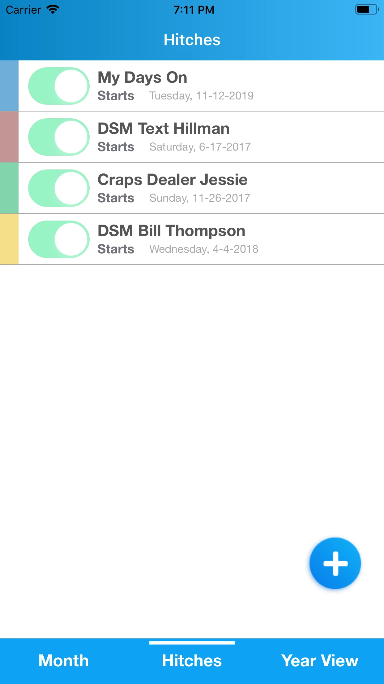 Oilfield Calendar app store screenshot 2 — Productivity (iOS)