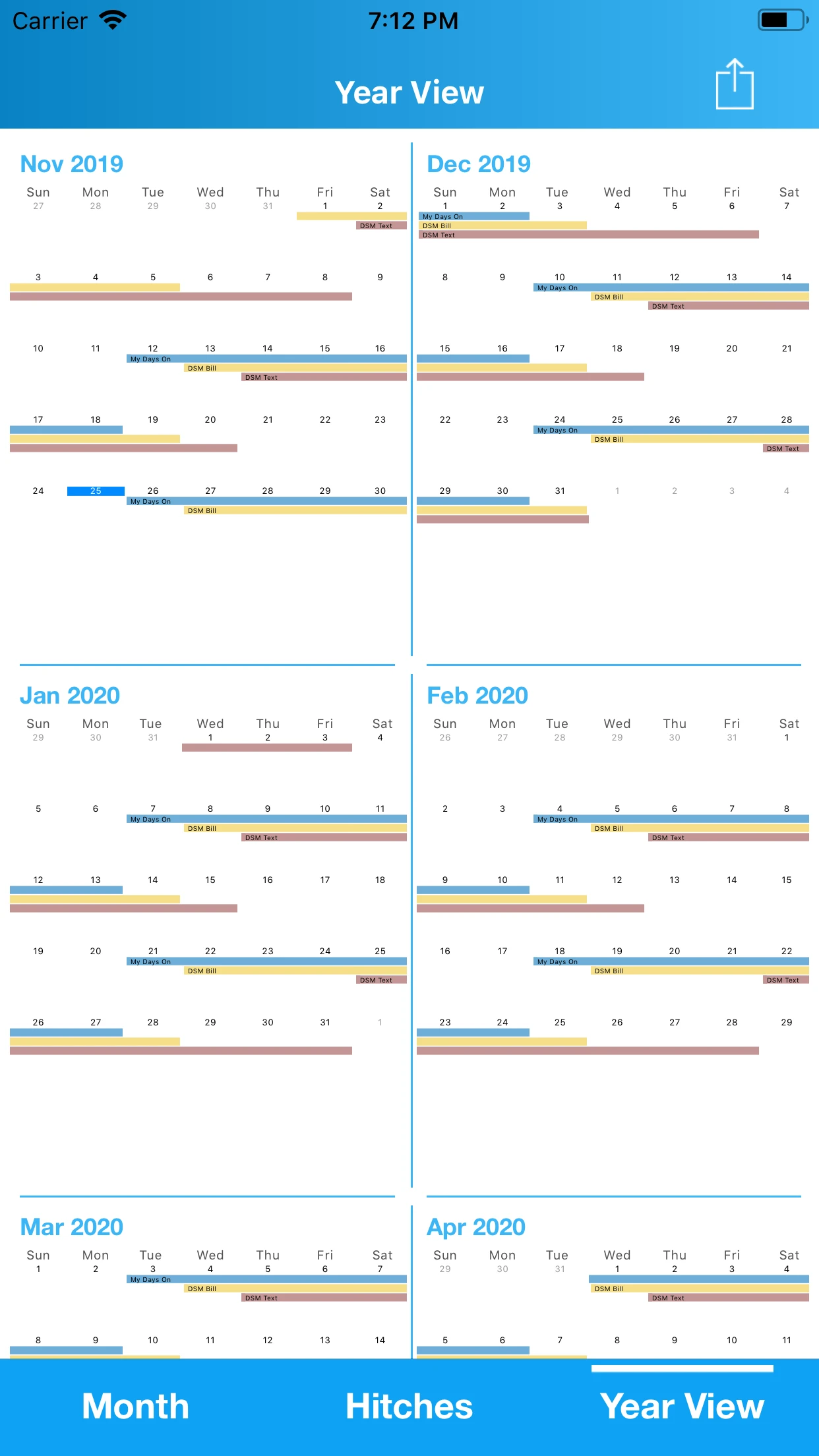 Oilfield Calendar app store screenshot 5 — Productivity (iOS)