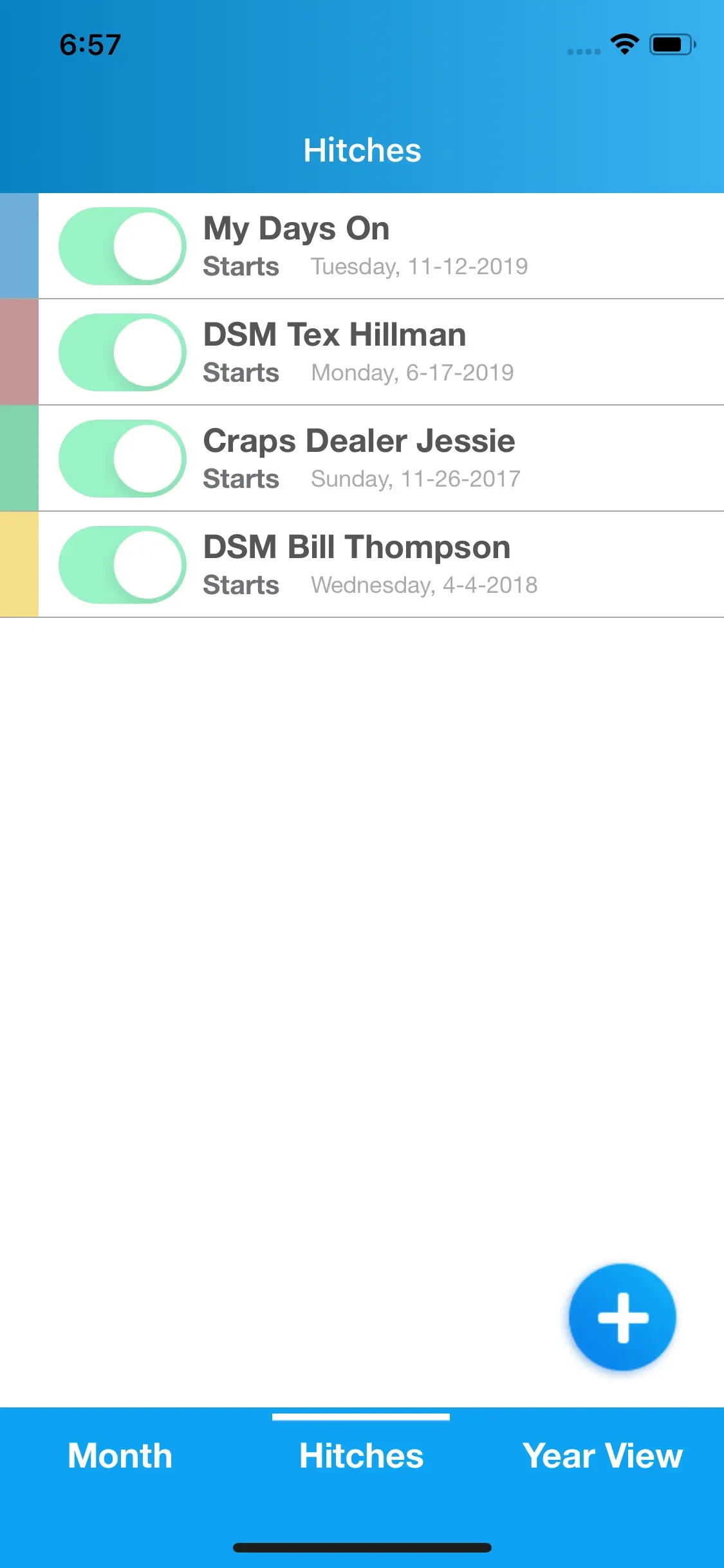 Oilfield Calendar app store screenshot 2 — Productivity (iOS)