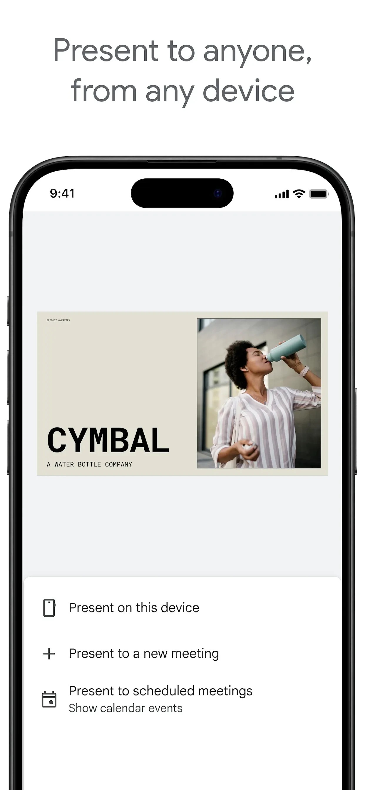 Google Slides app store screenshot 1 — Productivity (iOS)