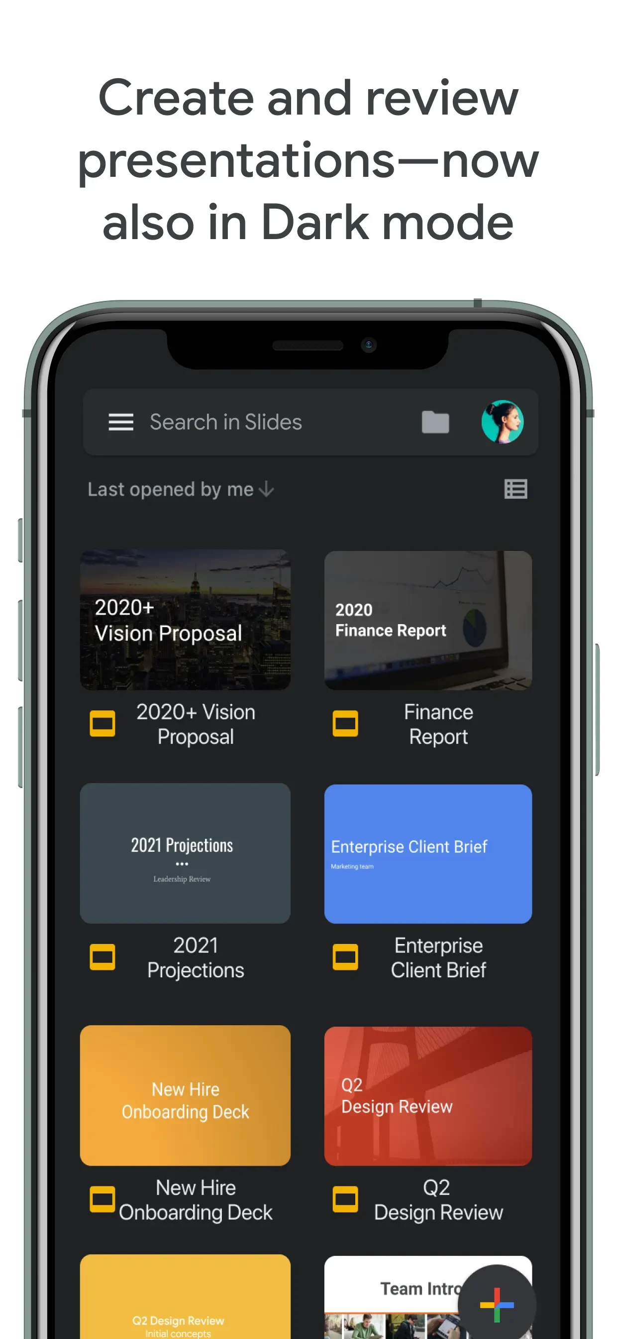 Google Slides app store screenshot 5 — Productivity (iOS)