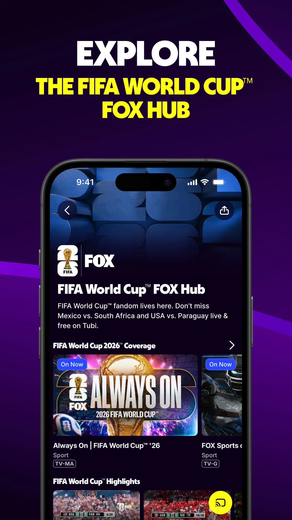 Tubi: Movies & Live TV app store screenshot 1 — Entertainment (iOS)
