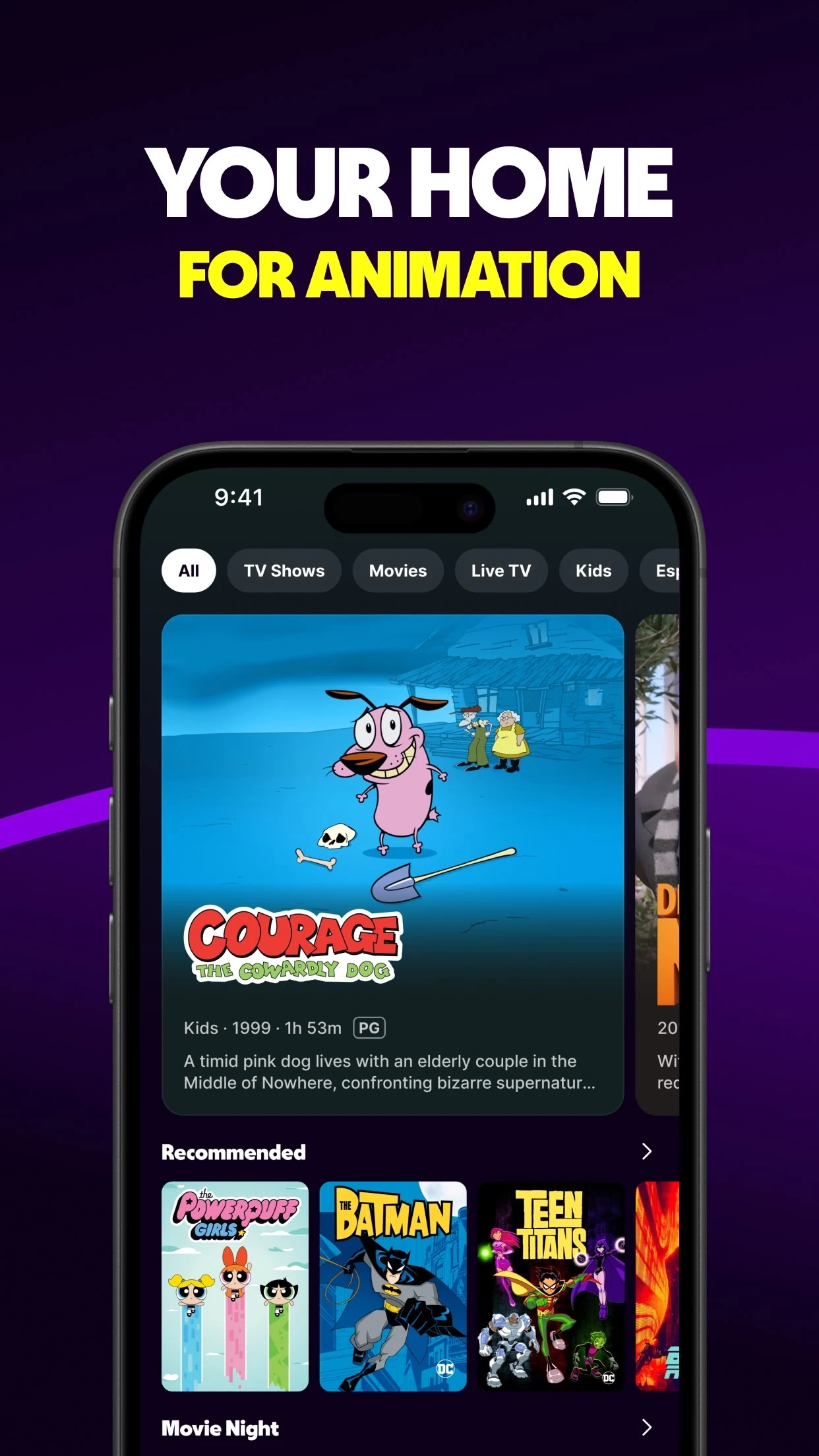 Tubi: Movies & Live TV app store screenshot 4 — Entertainment (iOS)