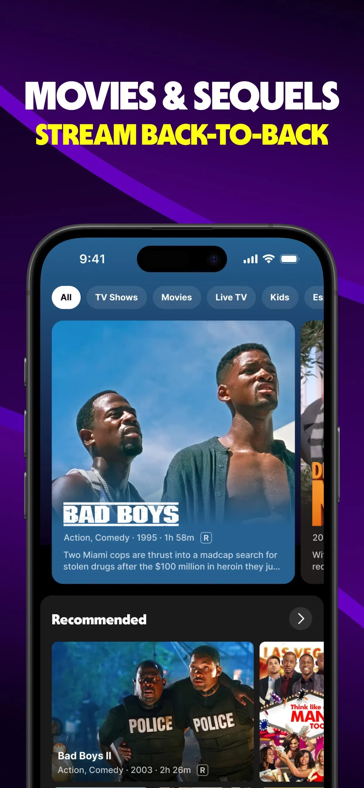 Tubi: Movies & Live TV app store screenshot 3 — Entertainment (iOS)