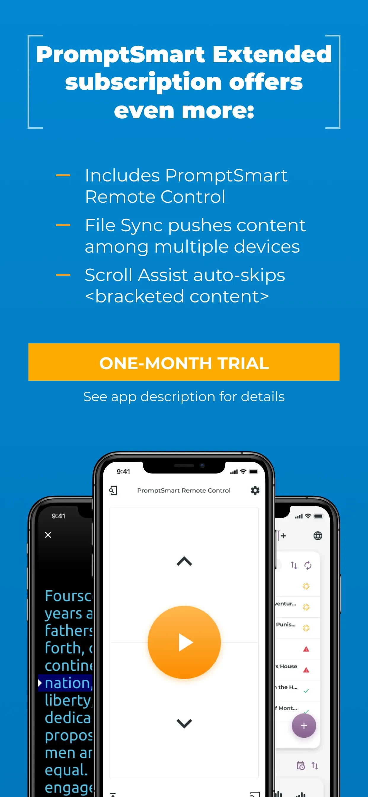 PromptSmart Pro - Teleprompter app store screenshot 9 — Photo & Video (iOS)