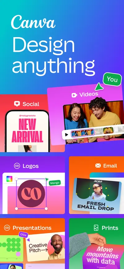Canva: AI Video & Photo Editor app store screenshot 1 — Photo & Video (iOS)