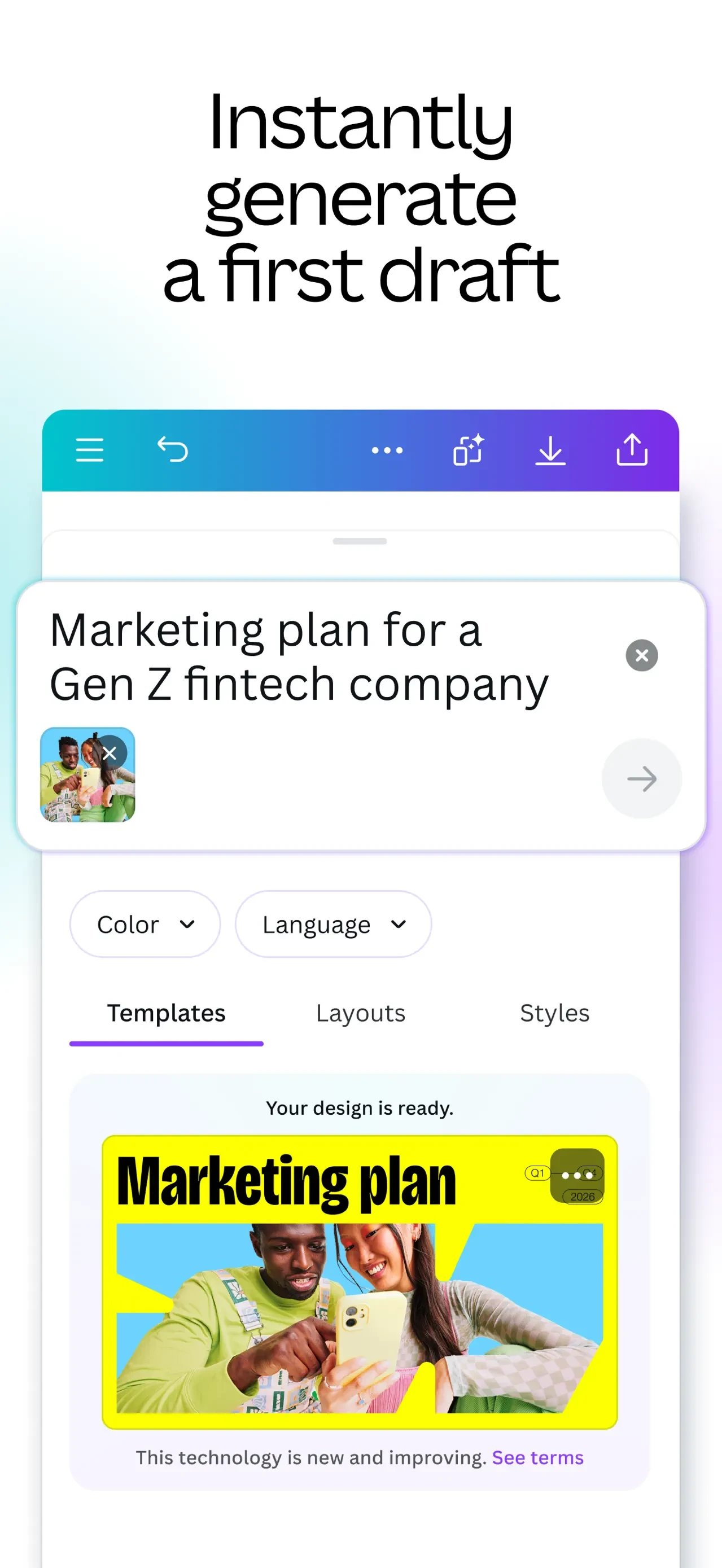 Canva: AI Video & Photo Editor app store screenshot 3 — Photo & Video (iOS)