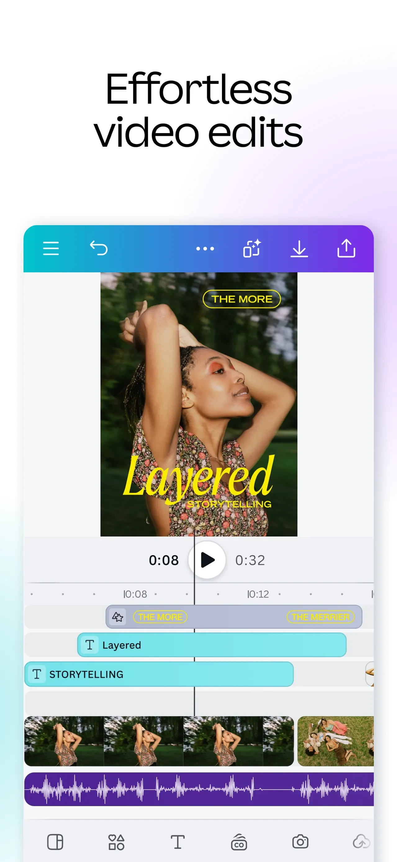 Canva: AI Video & Photo Editor app store screenshot 4 — Photo & Video (iOS)