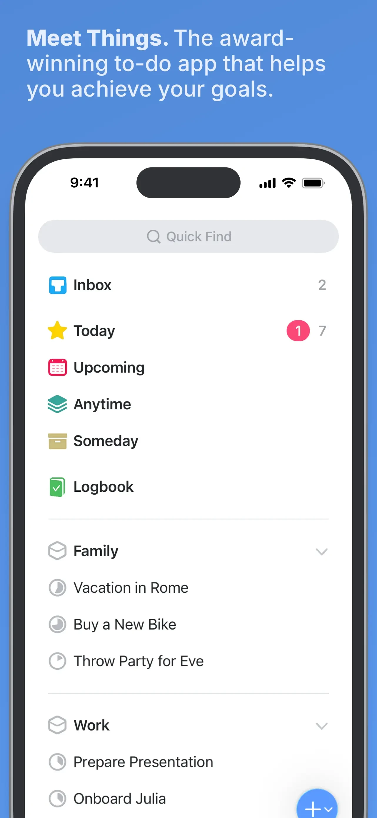 Things 3 app store screenshot 2 — Productivity (iOS)