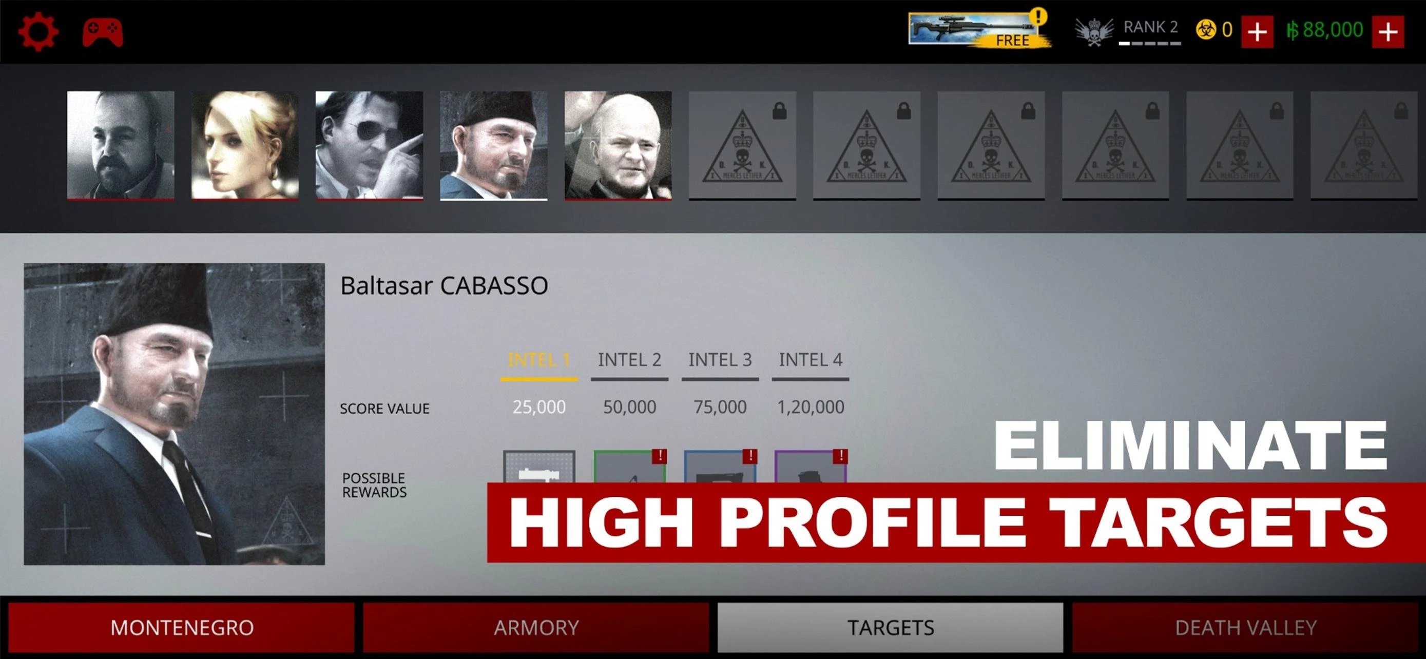 Hitman Sniper app store screenshot 2 — Games (iOS)