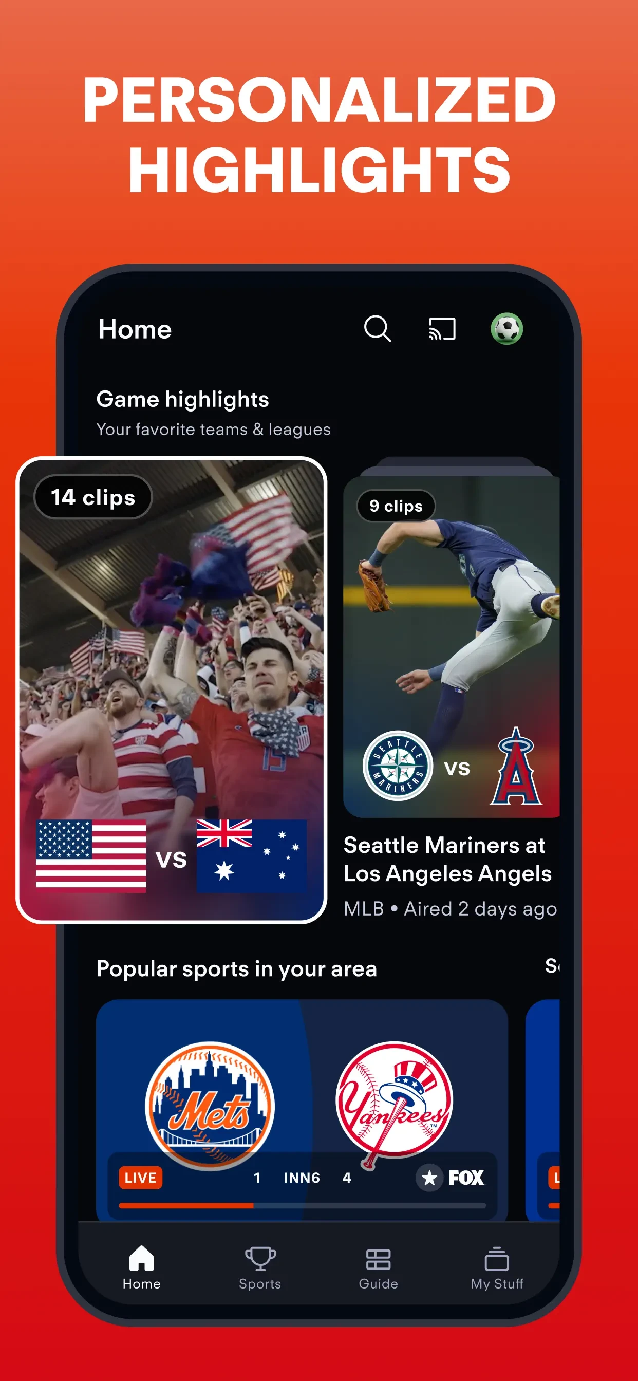 Fubo: Watch Live TV & Sports app store screenshot 10 — Entertainment (iOS)