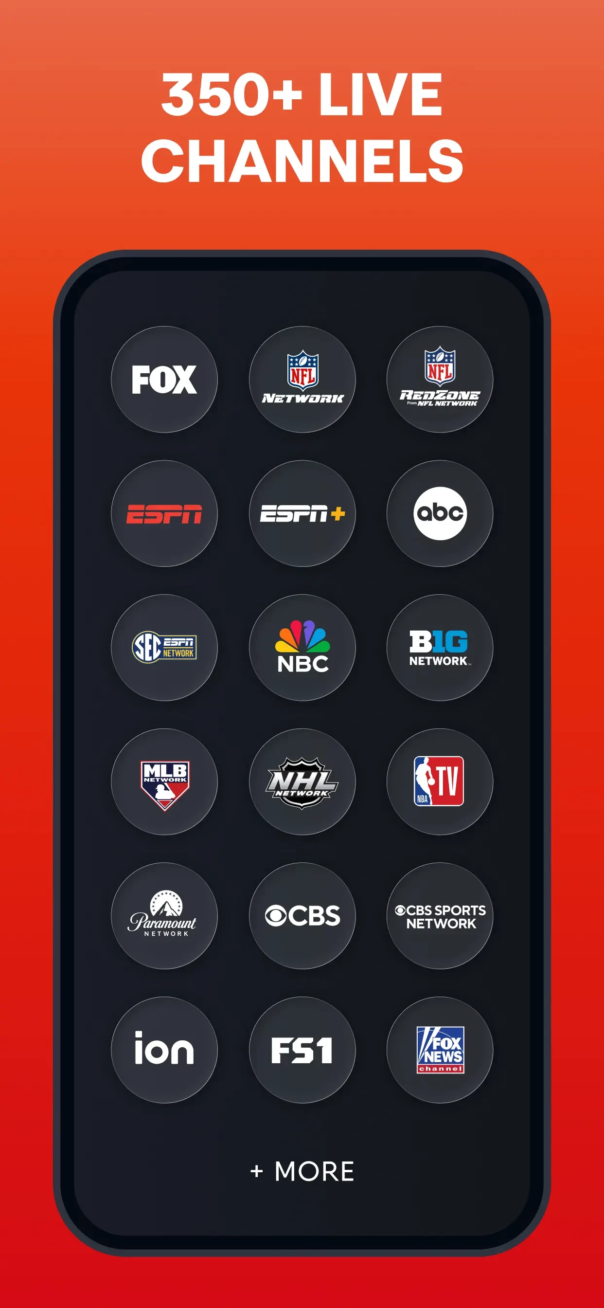 Fubo: Watch Live TV & Sports app store screenshot 1 — Entertainment (iOS)