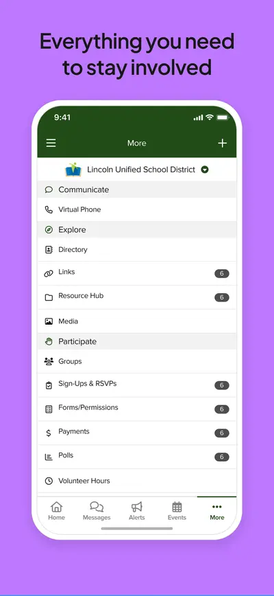 ParentSquare app store screenshot 5 — Unknown (iOS)
