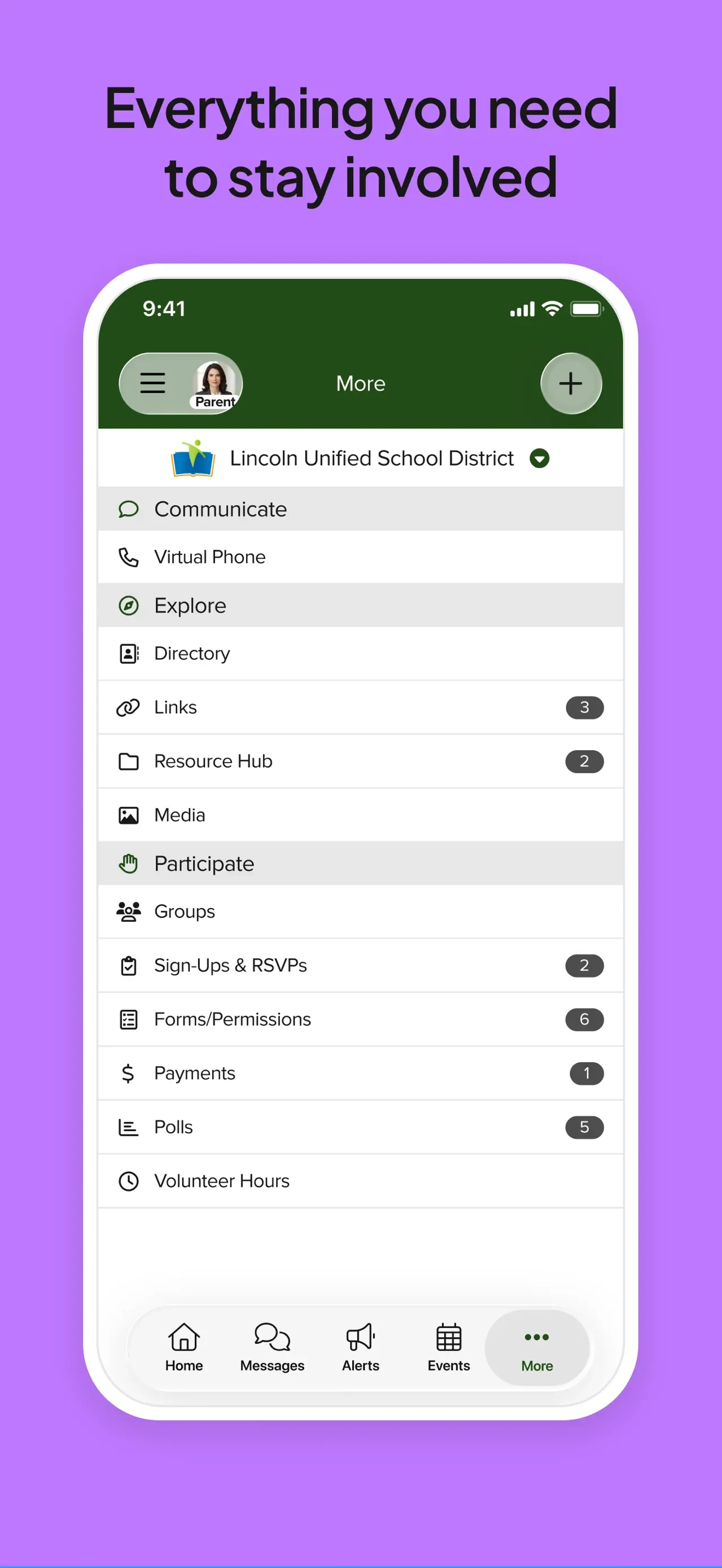ParentSquare app store screenshot 5 — Unknown (iOS)