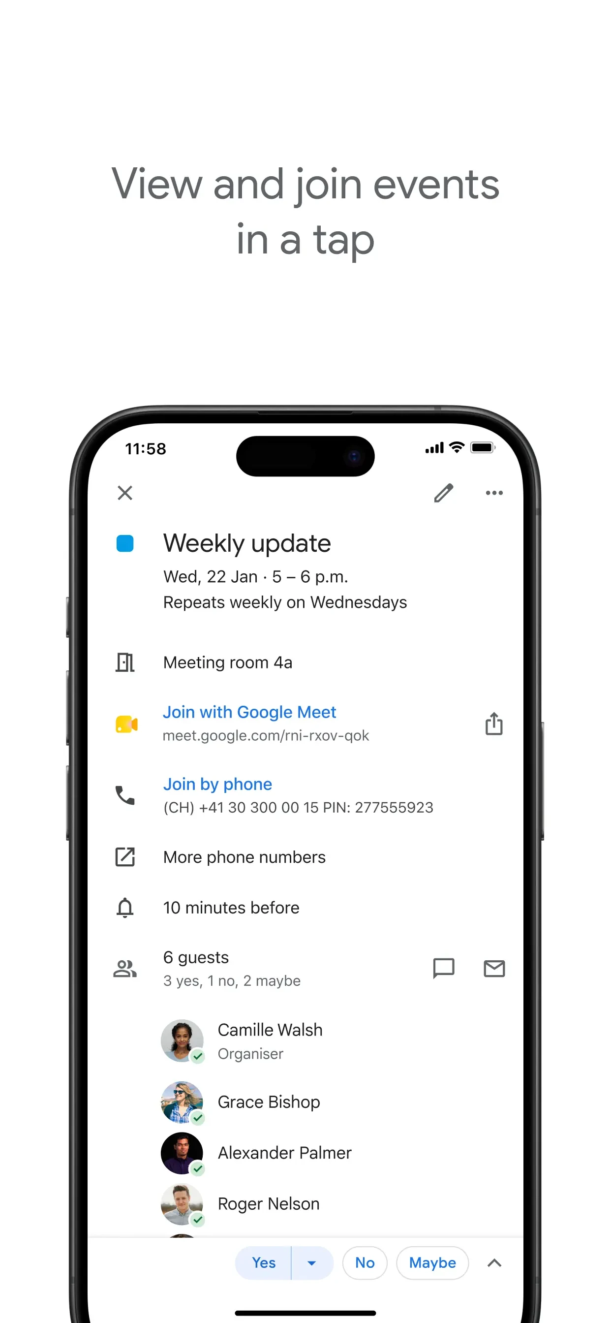 Google Calendar: Get Organized app store screenshot 3 — Unknown (iOS)