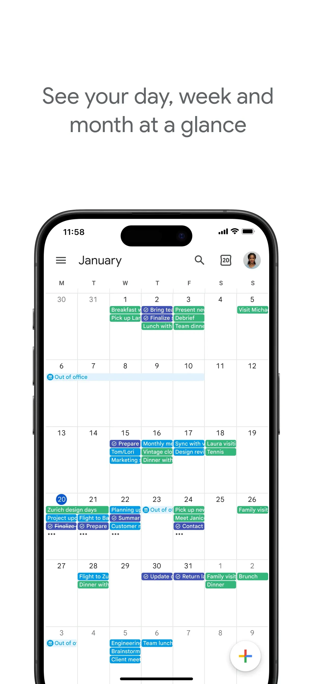 Google Calendar: Get Organized app store screenshot 5 — Unknown (iOS)