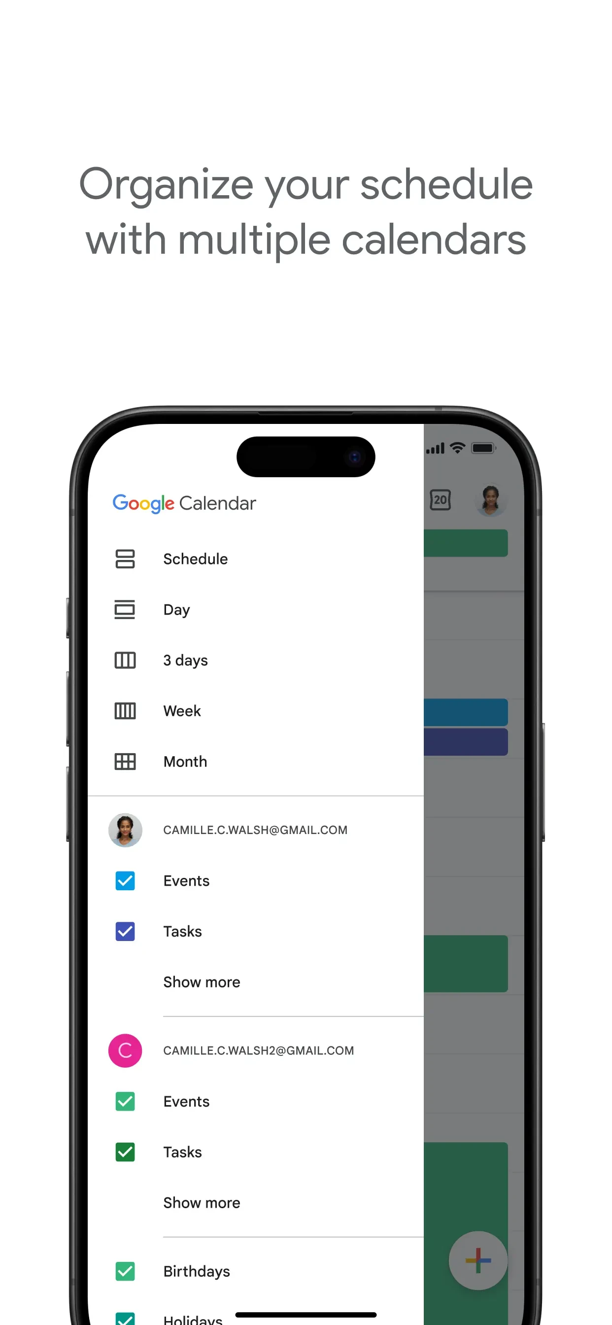 Google Calendar: Get Organized app store screenshot 7 — Unknown (iOS)
