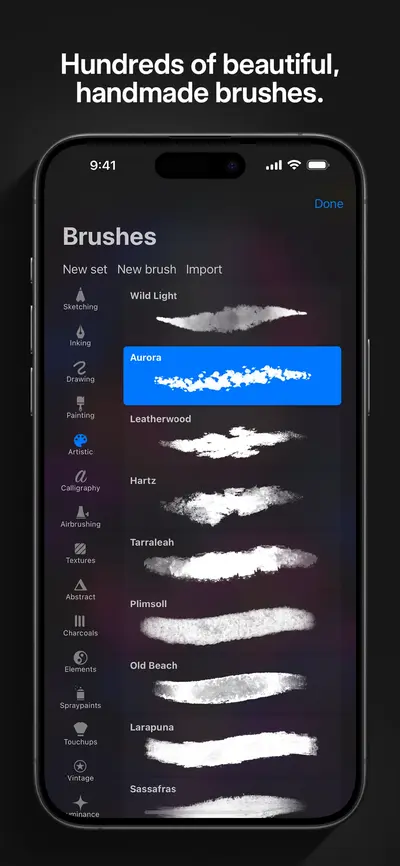 Procreate Pocket app store screenshot 1 — Graphics & Design (iOS)