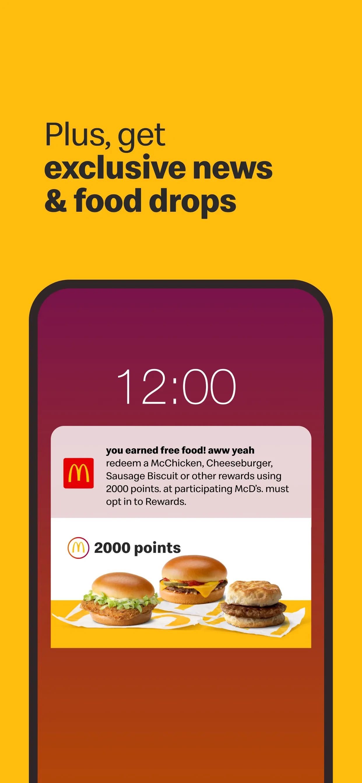 McDonald's app store screenshot 2 — Food & Drink (iOS)