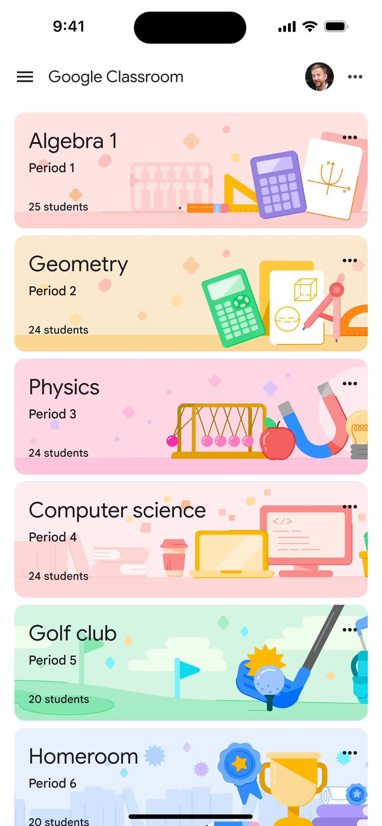 Google Classroom app store screenshot 1 — Unknown (iOS)