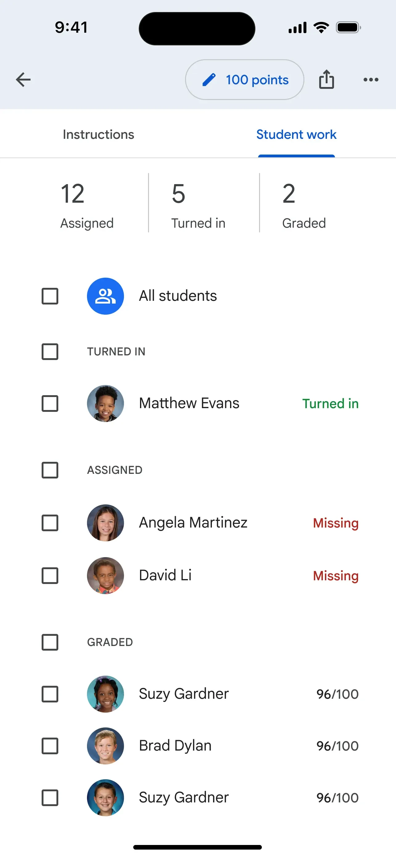 Google Classroom app store screenshot 4 — Unknown (iOS)