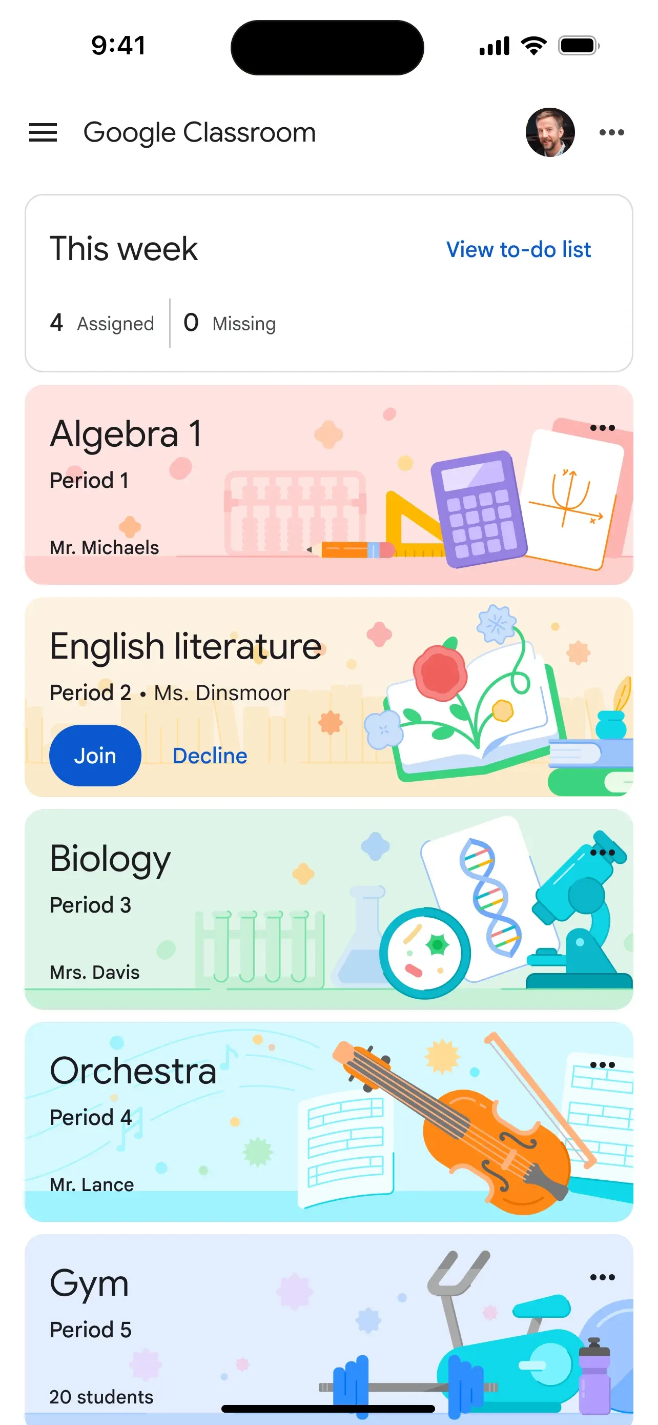 Google Classroom app store screenshot 5 — Unknown (iOS)