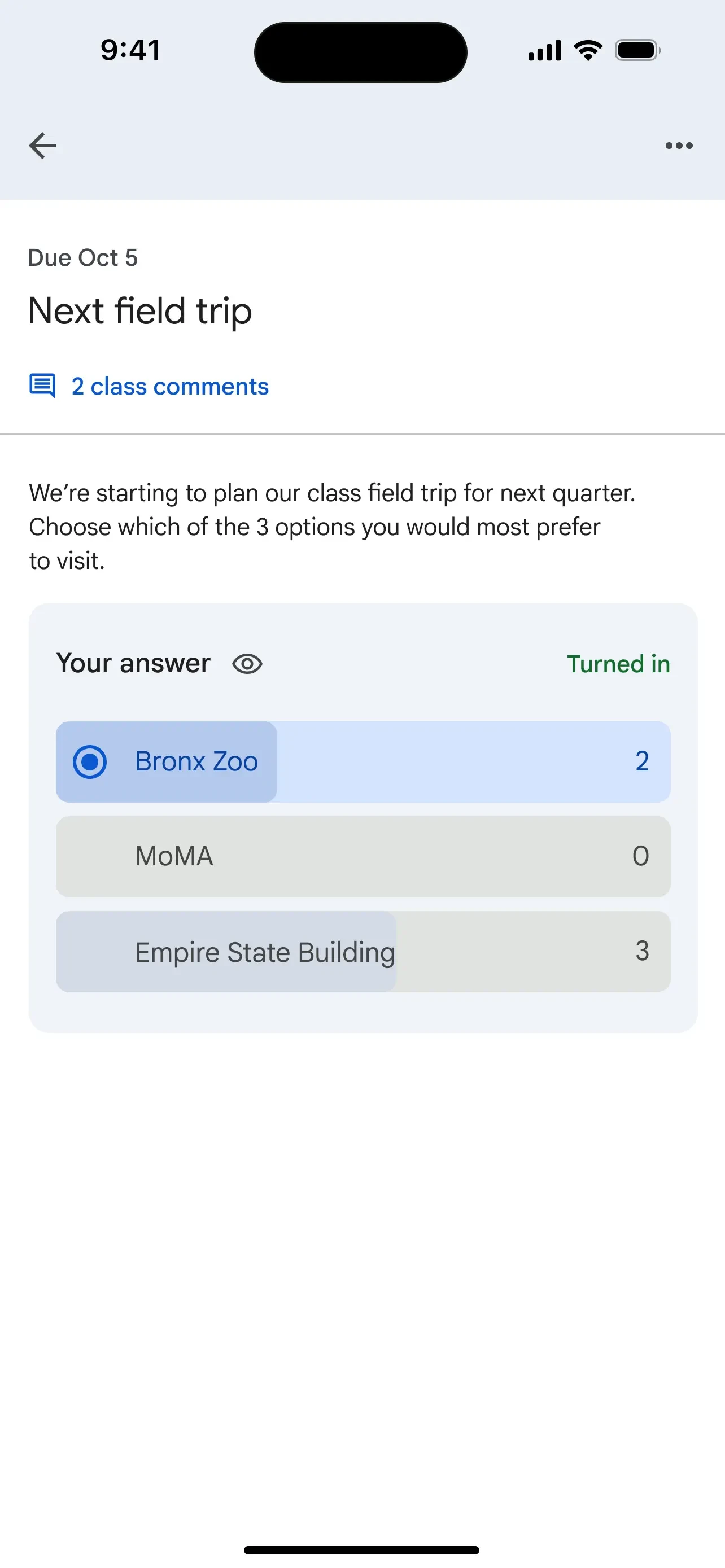 Google Classroom app store screenshot 6 — Unknown (iOS)