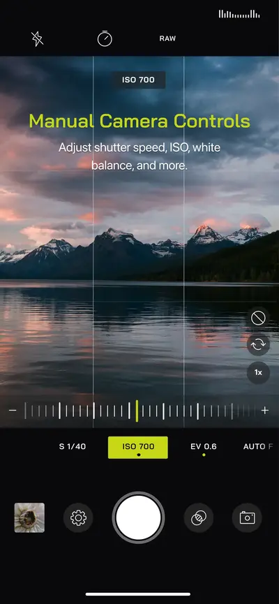 Pro Camera by Moment app store screenshot 1 — Photo & Video (iOS)