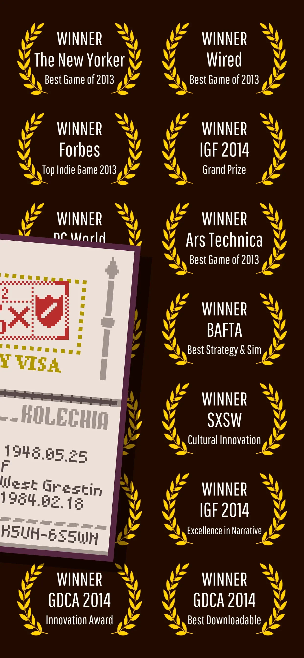 Papers, Please app store screenshot 2 — Games (iOS)